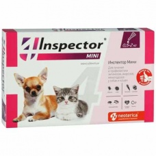 Инспектор Mini Total для кошек и собак 0,5-2 кг. 1 пипетка